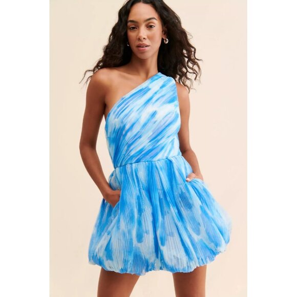 Hutch Dresses & Skirts - Hutch Anthropologie Womens One Shoulder Sleeveless Bubble Mini Dress Size 4